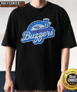 Awesome Ontario Tower Buzzers Logo 2025 T-Shirt featuring bold graphics and vibrant colors, perfect for fans and collectors.