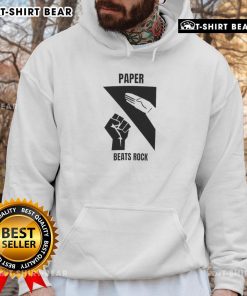 Awesome Paper Beats Rock Hoodie featuring a vibrant design, perfect for casual wear and fans of quirky graphics.