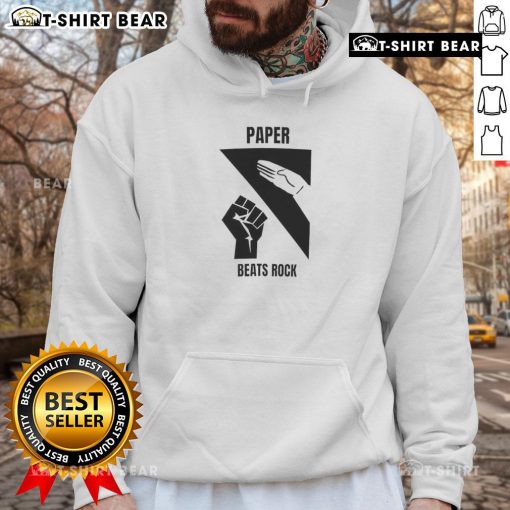 Awesome Paper Beats Rock Hoodie featuring a vibrant design, perfect for casual wear and fans of quirky graphics.