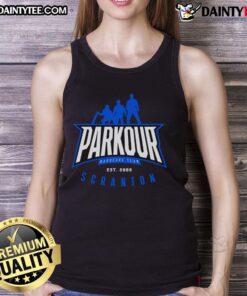 Awesome Parkour Hardcore Team tank top from 2009, featuring a bold design, perfect for parkour enthusiasts in Scranton.