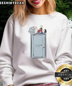 Awesome Peacemaker X Charlie Brown and Woodstock Peanuts superhero sweatshirt featuring vibrant graphics and stylish design.