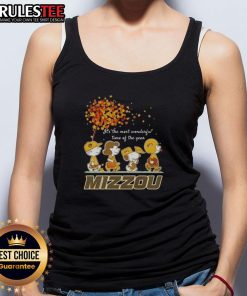 Awesome Peanuts Mizzou Tigers tank top featuring festive design for the most wonderful time of the year.