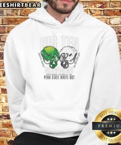 Awesome Penn State Nittany Lions dueling Oregon Ducks 2025 White Out hoodie, perfect for game day and fan spirit.