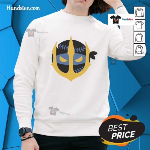 Awesome Pitching Ninja Tridents Up Seattle Mariners Sweatshirt featuring vibrant design and team colors, perfect for fans.
