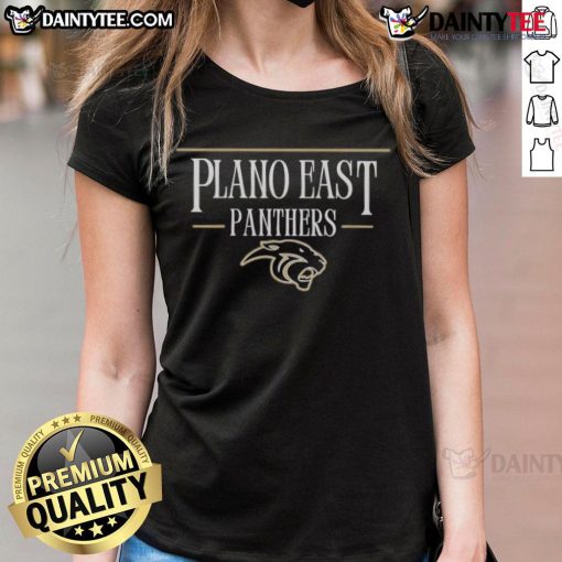 Awesome Plano East Crown Trio Panthers gold lines ladies tee featuring vibrant colors and stylish design for fans.
