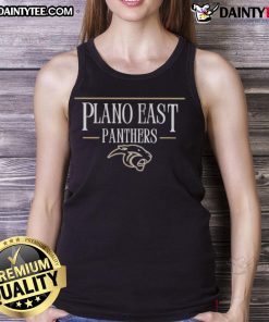 Awesome Plano East Crown Trio Panthers gold lines tank top for stylish sportswear enthusiasts.