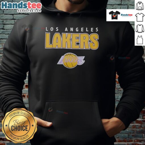 Awesome Premium Los Angeles Lakers Throwback Hoodie featuring vintage design and team colors for stylish fans.