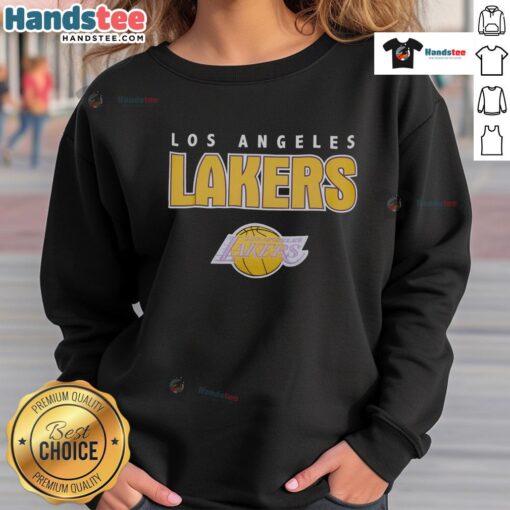 Vintage Los Angeles Lakers sweatshirt featuring retro design, perfect for fans seeking an awesome premium throwback look.