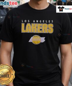 Awesome Premium Los Angeles Lakers Throwback T-Shirt featuring retro design and vibrant team colors for fans.