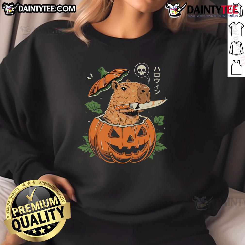 Awesome Pumpkin Capybara Slayer Sweatshirt Awesome Pumpkin Capybara Slayer Sweatshirt featuring a vibrant pumpkin design and playful capybara illustration.