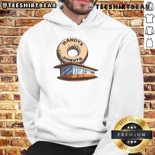 Awesome Randy's Donut Shop hoodie featuring a colorful design, perfect for donut lovers and casual wear.