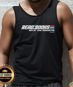 Awesome Read Books Deploy Your Imagination tank top featuring a vibrant design perfect for book lovers and creativity enthusiasts.