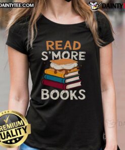 Awesome Read S'more Books Ladies Tee featuring a playful book-themed graphic on a stylish women's t-shirt.