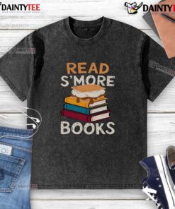 Alt Text: Awesome Read Smore Books Washed T-Shirt featuring a fun book-themed design for literary enthusiasts.
