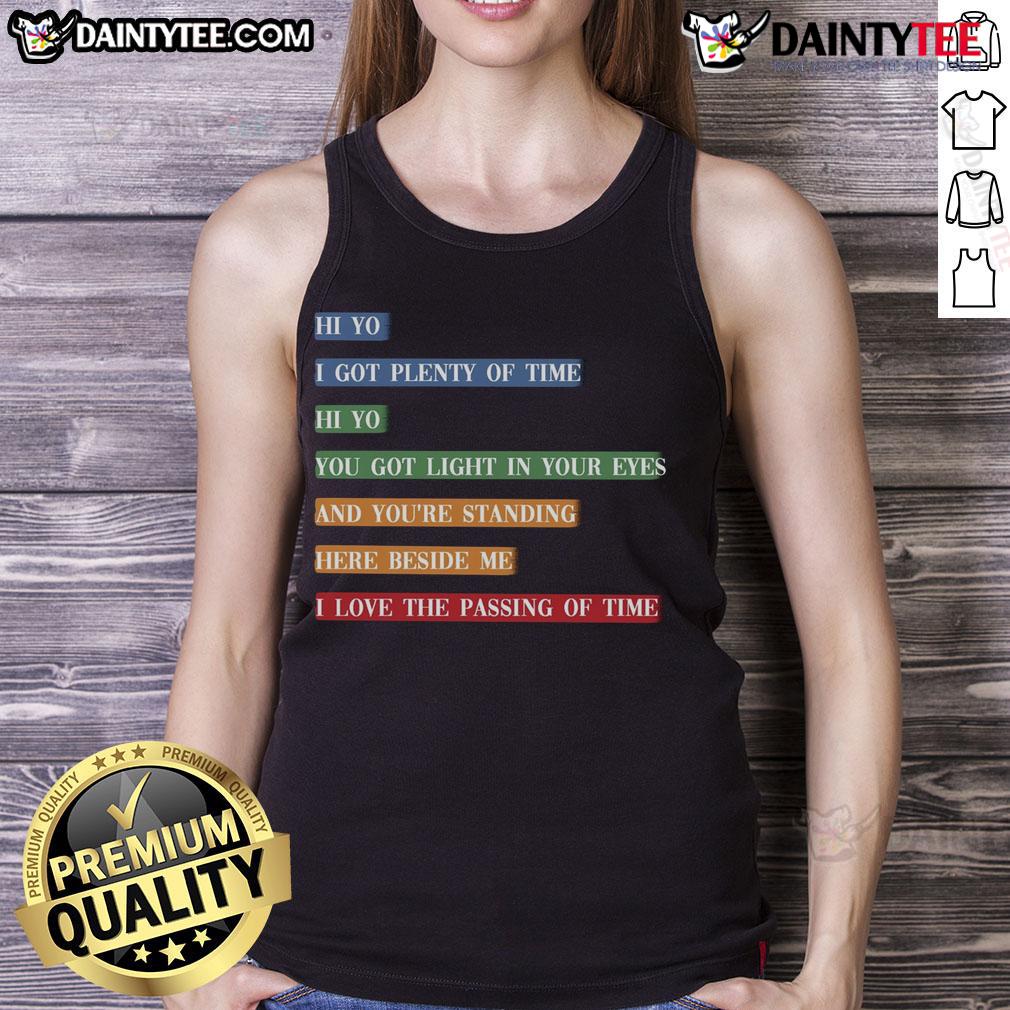 Awesome Retro Colorful Song Lyrics Time Passing Tank Top Awesome retro colorful song lyrics time passing tank top design featuring vibrant graphics and artistic text.