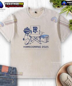 Awesome Rhode Island Rams Homecoming 2025 t-shirt featuring a washed design, perfect for University of Rhode Island fans.