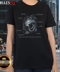 Alt Text: Awesome Rotary Engine Diagram on a stylish ladies tee, showcasing an eccentric design and intricate details.