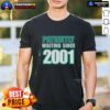 Alt Text: Awesome Seattle Mariners t-shirt featuring 'Patiently Waiting Since 2001' design, perfect for loyal fans.
