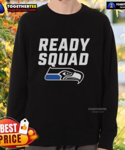 Awesome Seattle Seahawks Ready Squad Sweatshirt featuring team colors and logo, perfect for game day and fans.
