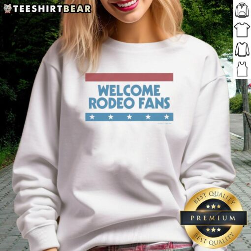 Alt Text: Awesome Sickos Welcome Rodeo Fans Sweatshirt featuring vibrant graphics and cozy design, perfect for rodeo enthusiasts.