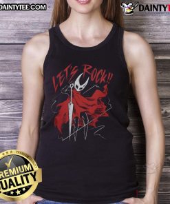 Alt Text: Awesome Silksong Let's Rock Time to Survive tank top featuring vibrant graphics and stylish design for gamers.