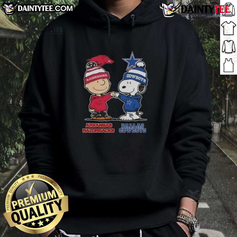 Awesome Snoopy And Charlie Brown Arkansas Razorbacks X Dallas Cowboys Hoodie Awesome Snoopy and Charlie Brown Arkansas Razorbacks X Dallas Cowboys hoodie featuring vibrant graphics and cozy design.