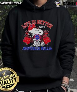 Alt Text: Awesome Snoopy Buffalo Bills NFL hoodie, perfect for Bills Mafia fans. Life is better with Bills pride!