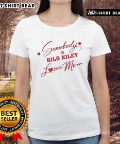 Awesome Somebody in Rilo Kiley Loves Me ladies tee featuring vibrant design and soft fabric, perfect for fans.