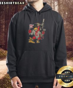 South Carolina Gamecocks hoodie featuring The Cocks mascot with military rifle and night vision for college football fans.
