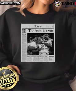 Awesome Sports sweatshirt celebrating Indians as champions for the first time since 1954. Perfect for fans!