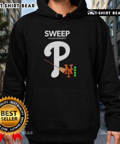 Awesome Sweep Phillies Over Mets Hoodie featuring team colors and logo, perfect for fans celebrating a big win.