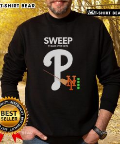 Awesome Sweep Phillies Over Mets Sweatshirt featuring team colors and logo, perfect for Phillies fans celebrating a win.