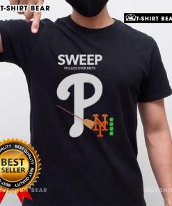 Awesome Sweep Phillies Over Mets T-Shirt featuring vibrant team colors and graphic design celebrating the Phillies' victory.