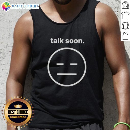Awesome Talk Soon Icon Tank Top featuring a stylish graphic design perfect for casual summer wear.
