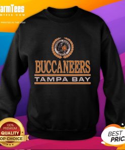 Alt Text: Awesome Tampa Bay Buccaneers Crest Sweatshirt featuring team logo and vibrant colors for fans and athletes.