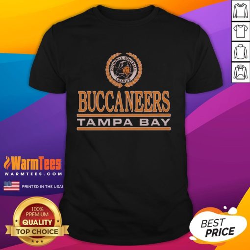 Awesome Tampa Bay Buccaneers Crest T-Shirt featuring the team's iconic logo and vibrant colors for fans.