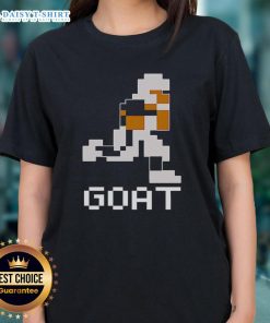 Alt Text: Awesome Tecmo Goat Bo Ladies Tee showcasing a stylish design for fans of retro gaming and Tecmo Bowl nostalgia.