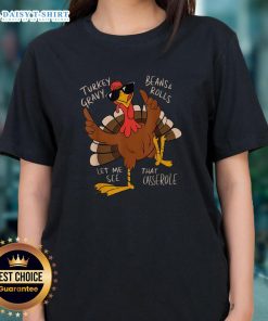 Awesome Thanksgiving Turkey tee featuring a fun casserole design for ladies, perfect for holiday gatherings and celebrations.
