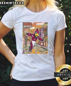 Arizona Cardinals ladies tee featuring vibrant design celebrating team spirit after defeating New Orleans Saints.