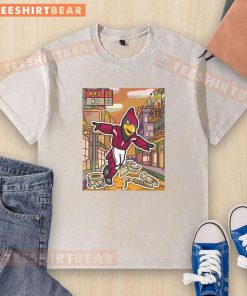 Arizona Cardinals go marching in for the win, featuring a washed t-shirt design celebrating their victory over the Saints.