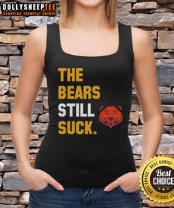 Awesome Bears Still Suck Green Bay Packers Tank Top featuring bold team colors and graphic design for fans.