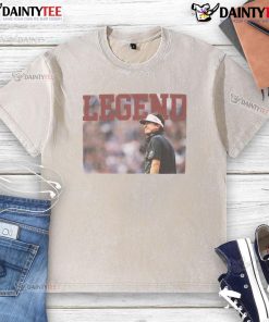 Alt Text: Awesome Columbia Legend Jerry Glanville washed t-shirt featuring a vintage design and comfortable fit.