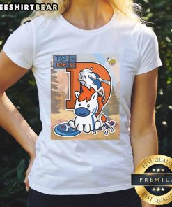 Denver Broncos tee celebrating opening day win over Tennessee Titans, featuring a stylish design for ladies.