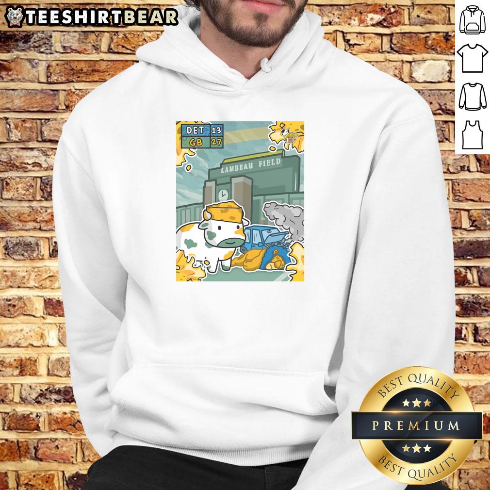 Awesome The Green Bay Packers Take Out The Motor City Kitties Detroit Lions Hoodie Awesome Green Bay Packers hoodie featuring a bold design against the Detroit Lions, perfect for fans of both teams.