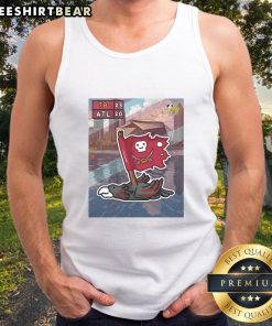 Awesome tank top featuring 'The Kick Is Up' celebrating Tampa Bay Buccaneers' victory over Atlanta Falcons.
