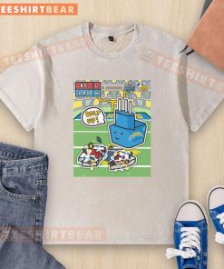 Los Angeles Chargers washed t-shirt celebrating their victory over Kansas City Chiefs in Brazil, showcasing team spirit.