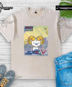 Los Angeles Rams stampede graphic on washed t-shirt, perfect for fans of the NFL and Houston Texans rivalry.