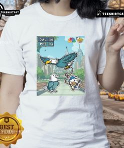 Philadelphia Eagles celebrate their first win of the season against the Dallas Cowboys in a stylish ladies tee design.