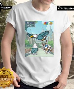 Awesome Philadelphia Eagles T-shirt celebrating their first win of the season against the Dallas Cowboys.