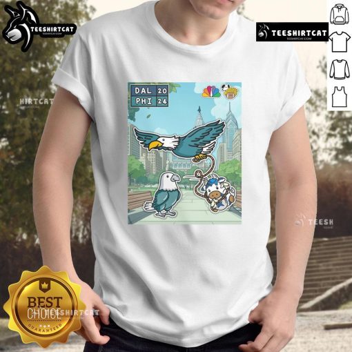 Awesome Philadelphia Eagles T-shirt celebrating their first win of the season against the Dallas Cowboys.